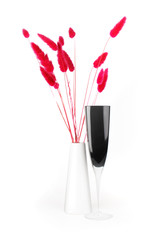 glass flower vase