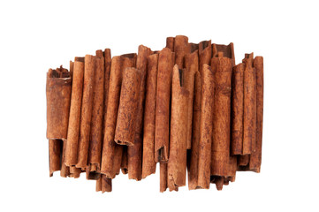 cinnamon on a white background