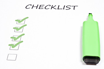 Empty checklist