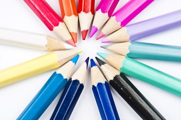 Naklejka premium Colorful pencils
