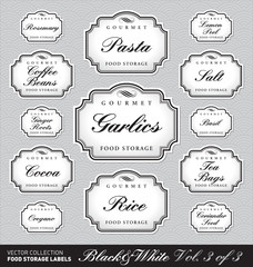 ornate food storage labels vol3 (vector)