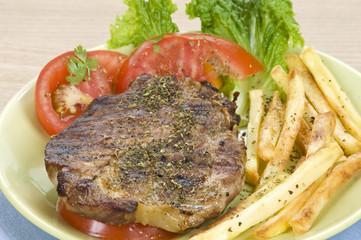grilled steak