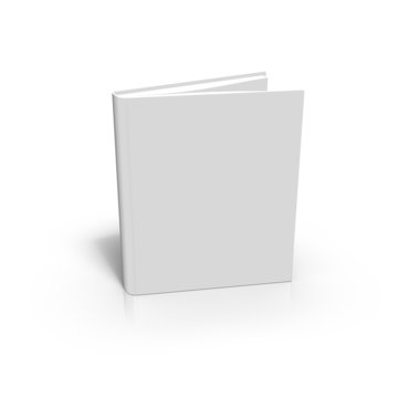 blank book isolated on white background