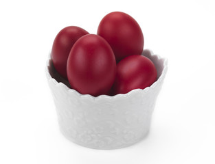 porcelain bowl with easter eggs