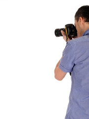 professional male photographer from back taking picture.copyspa - 31139032