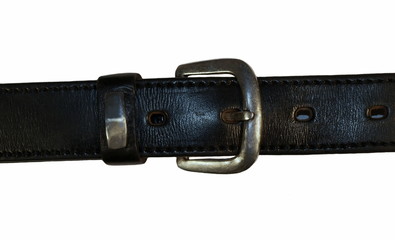 Black belt isolated on white background