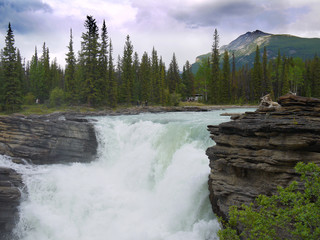 Athabasca Falls,Athabasca River,Jasper National Park