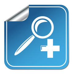 Fototapeta premium SEARCH PLUS ICON