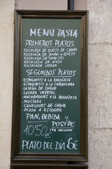 Spanish Pizza and Pasta Food Menu in Barcelona