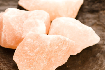 Pink salt of Hymalayas. mineral