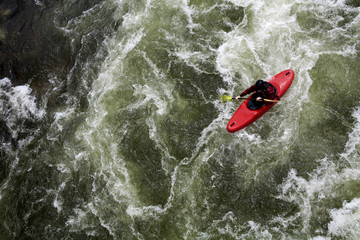 white water canoing