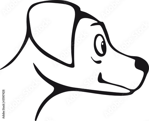 "tête de chien" fichier vectoriel libre de droits sur la banque d