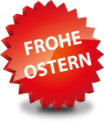 Button Rund Frohe Ostern