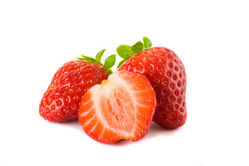 Strawberry on a white background