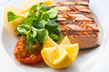grilled salmon