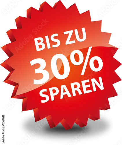 "Button Rund Bus zu 30% Sparen" Stock image and royalty ...