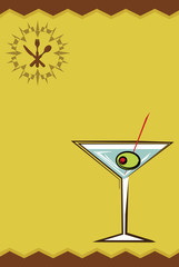 Martini menu card  Design