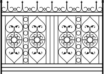 wrought iron Gate, gril, railing
