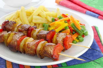 Fried skewers