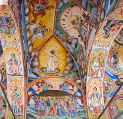 Jesus Christ, Ceiling of Rila Monastery, Bulgaria © snowturtle