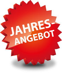 Button Rund Jahresangebot Jahres Angebot