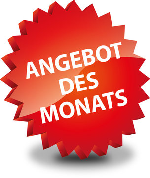 Button Rund Angebot des Monats