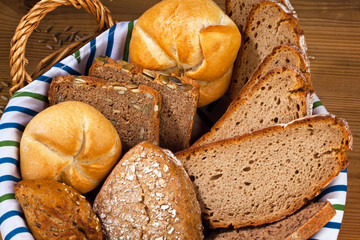 Verschiedene Brotsorten