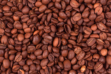 Coffee beans background