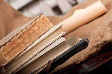 Old books and paper