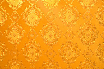 Old gold wallpaper : Traditional Thai style