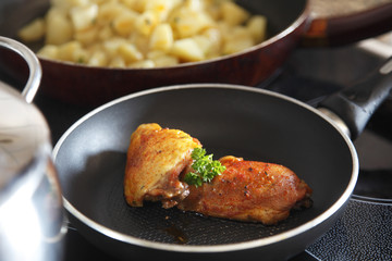 Pan fried chicken