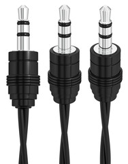 Input audio connector. Set of 3 viewpoints. 3d