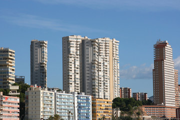 Fototapeta na wymiar Benidorm skyline, Spain