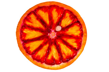 sliced red orange