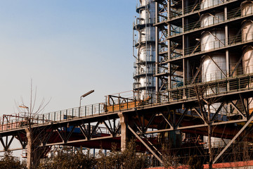 part of refinery complex