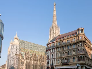 Zelfklevend Fotobehang St Stephan Cathedral, Vienna, Austria © vvoe