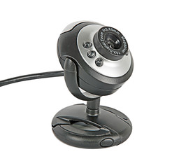 Web camera isolated on white background