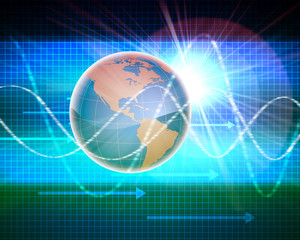 Abstract image of a social network