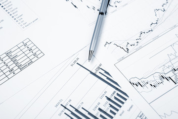 financial charts and graphs