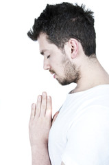 Obraz premium Praying Young Man