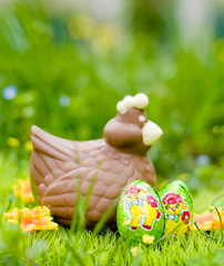 pâques dans le jardin
