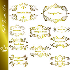 Gold frames set