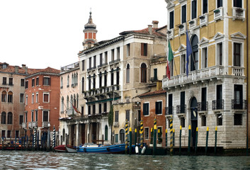 Fototapeta na wymiar Grand Canal Scene, Venice, Italy
