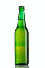 beer bottle isolated on white