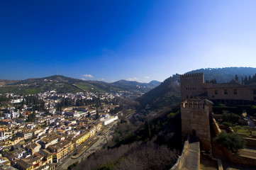 Fototapeta na wymiar Alhambra und Albaicin - Granada - Analusien - Spanien