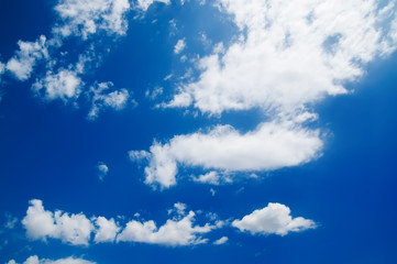 blue sky and beautiful white clouds