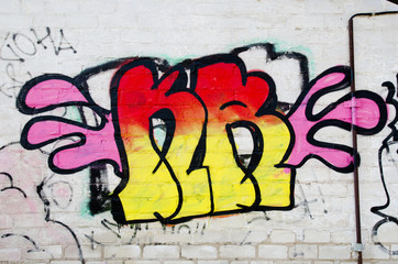 graffiti on a wall