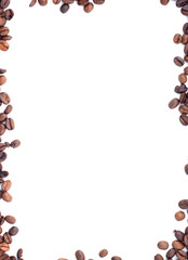 Brown roasted coffee beans