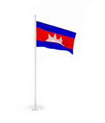 3D flag of Cambodia