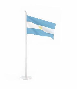 3D flag of Argentina